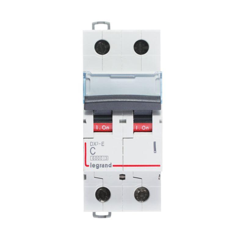 Выключатель автоматический модульный 2п C 16А 6кА DX3-E 6000 2мод. 230/400В Leg 407277